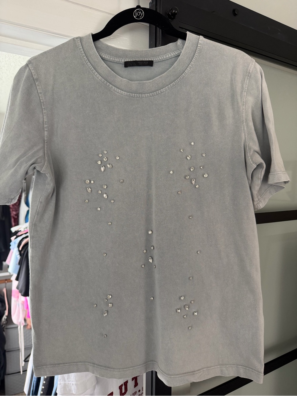 Zara Oversized Rhinestone Tee - Picture 4 of 5